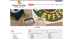 Desktop Screenshot of fladsaagrafisk.dk